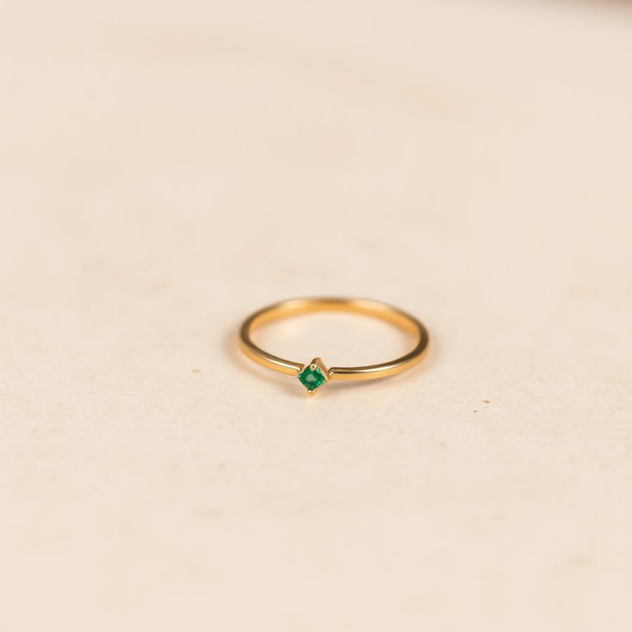 Sage emerald ring