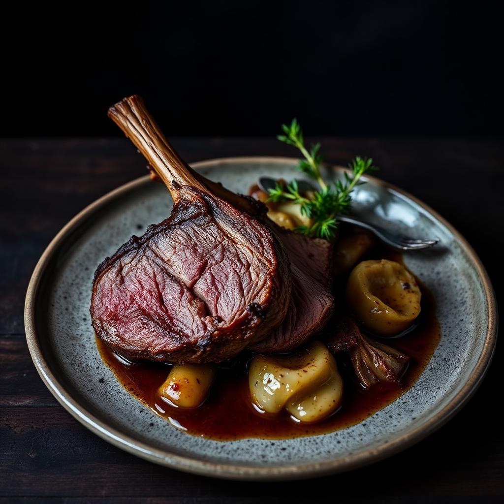 Slow-roast lamb